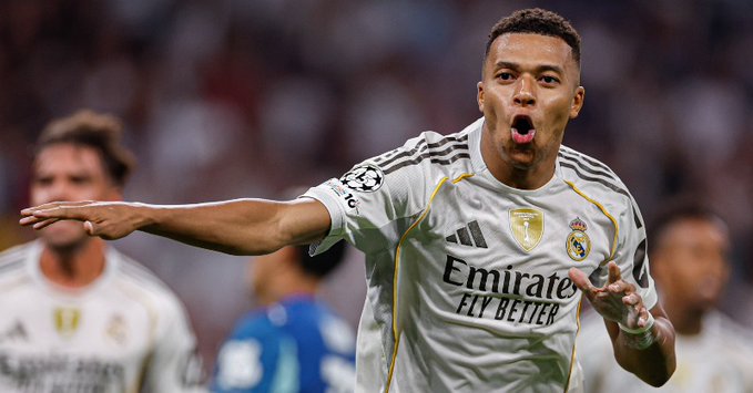Dua Gol Penalti Mbappe Bawa Real Madrid Tundukkan Marseille